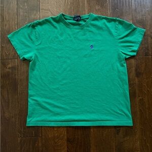 Polo Ralph Lauren Men’s Small 100% Cotton Tee - Green with Purple Emblem